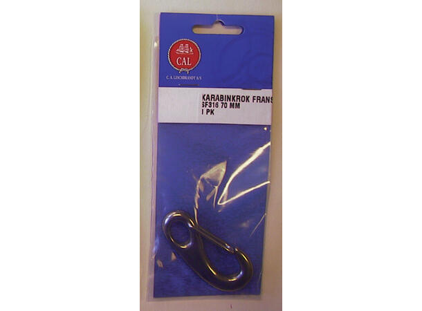 CAL Karabinkrok Fransk - 1pk Syfefast - SF316 - 70mm 
